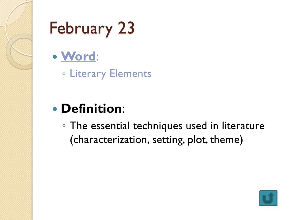 reading word of the day click on the month januaryfebruarymarch word literature