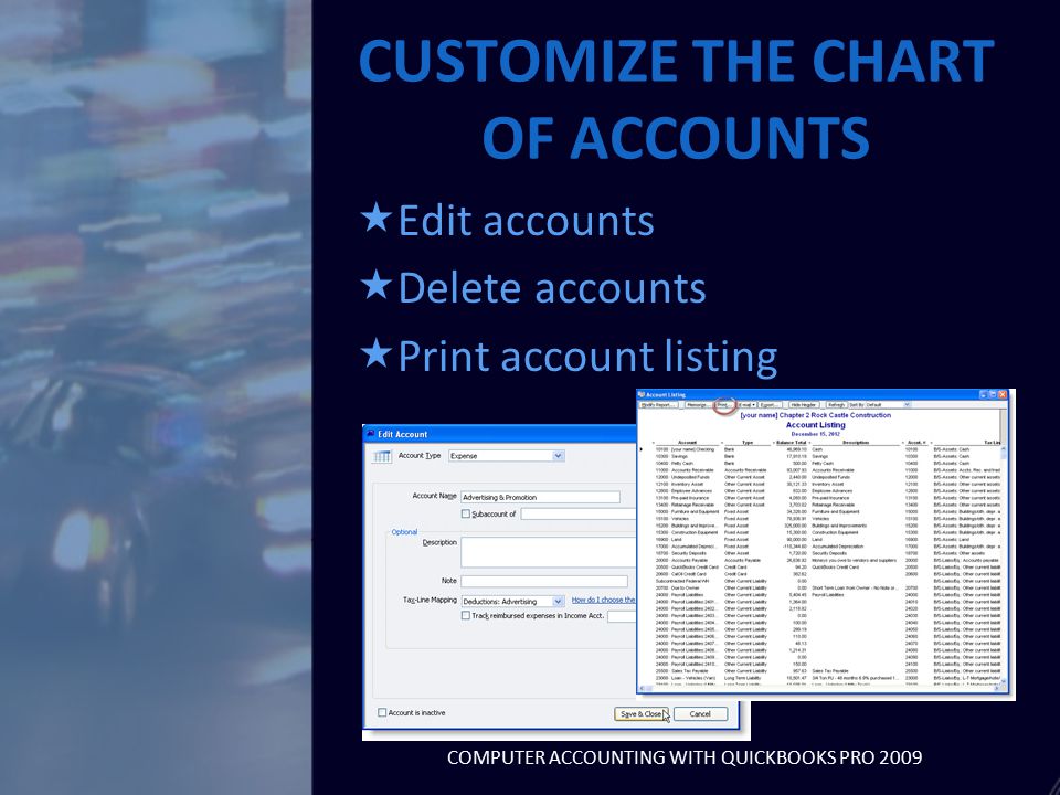 Print Chart Of Accounts In Quickbooks