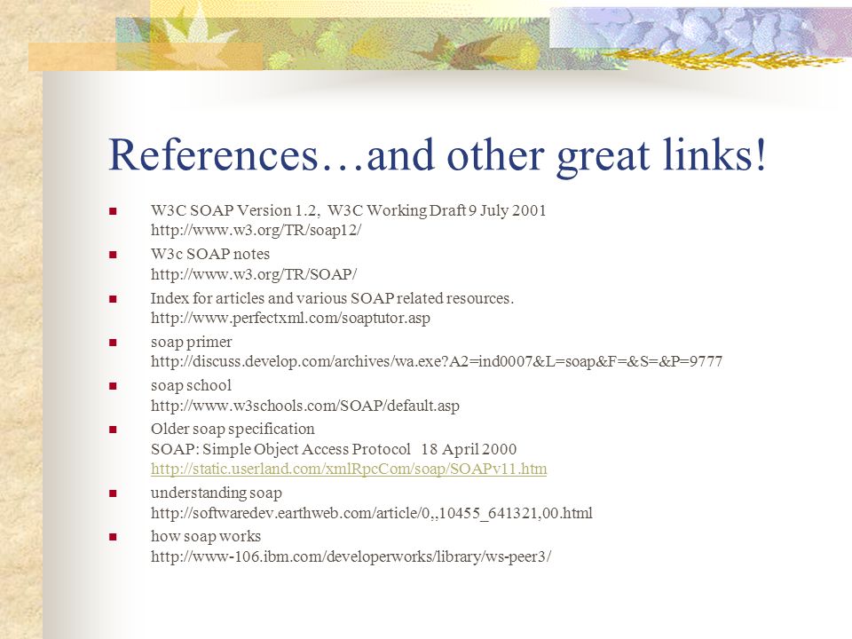 References…and other great links.