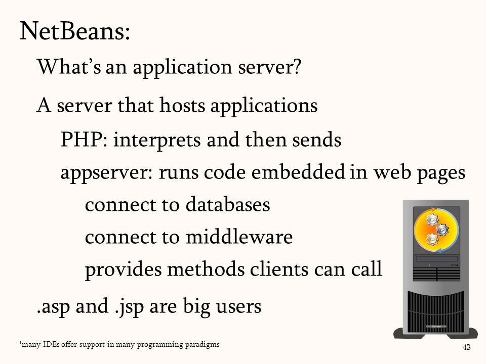 What’s an application server.