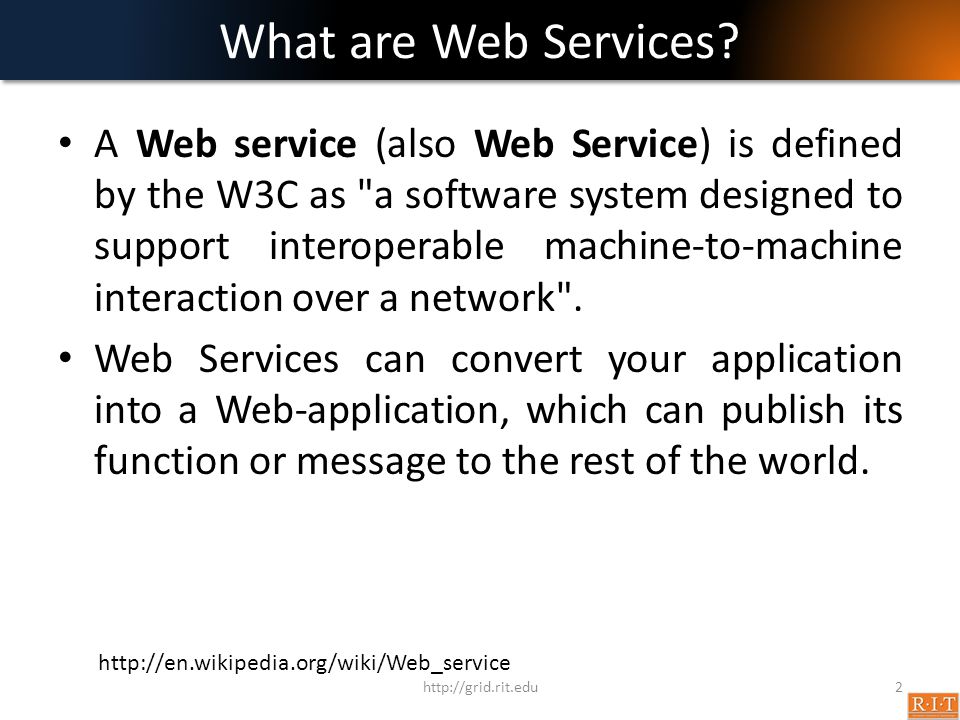 What are Web Services.