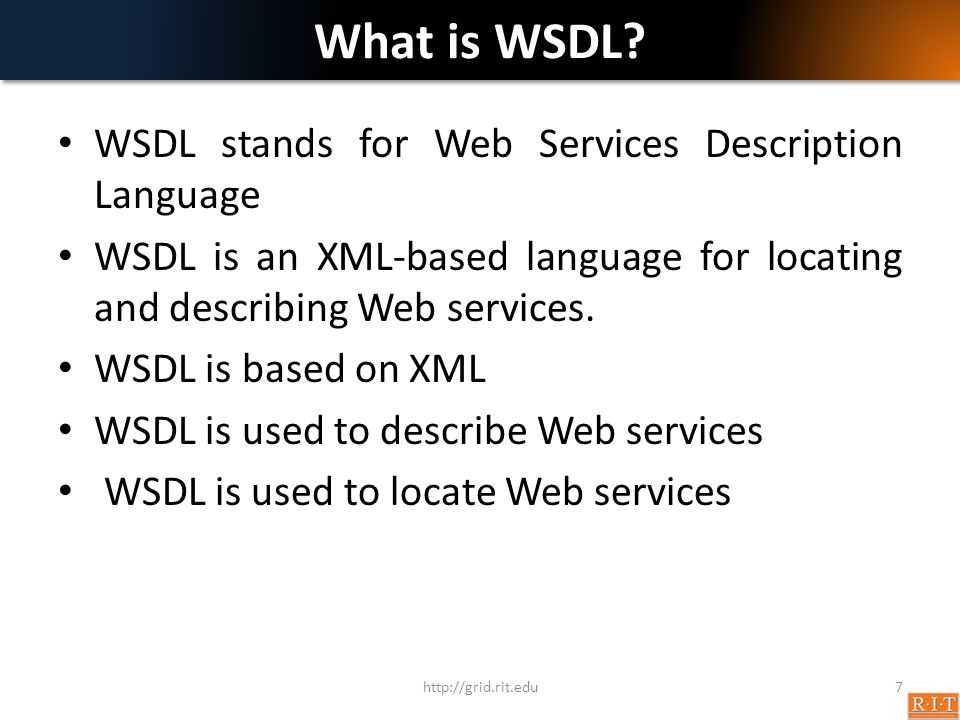What is WSDL.