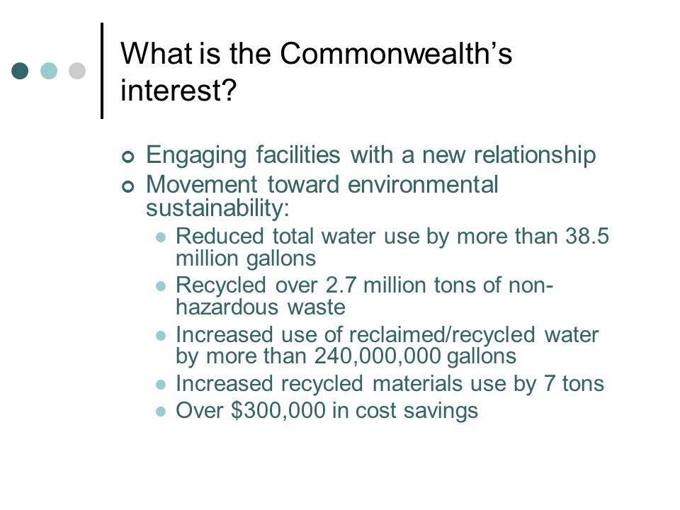 What is the Commonwealth’s interest.