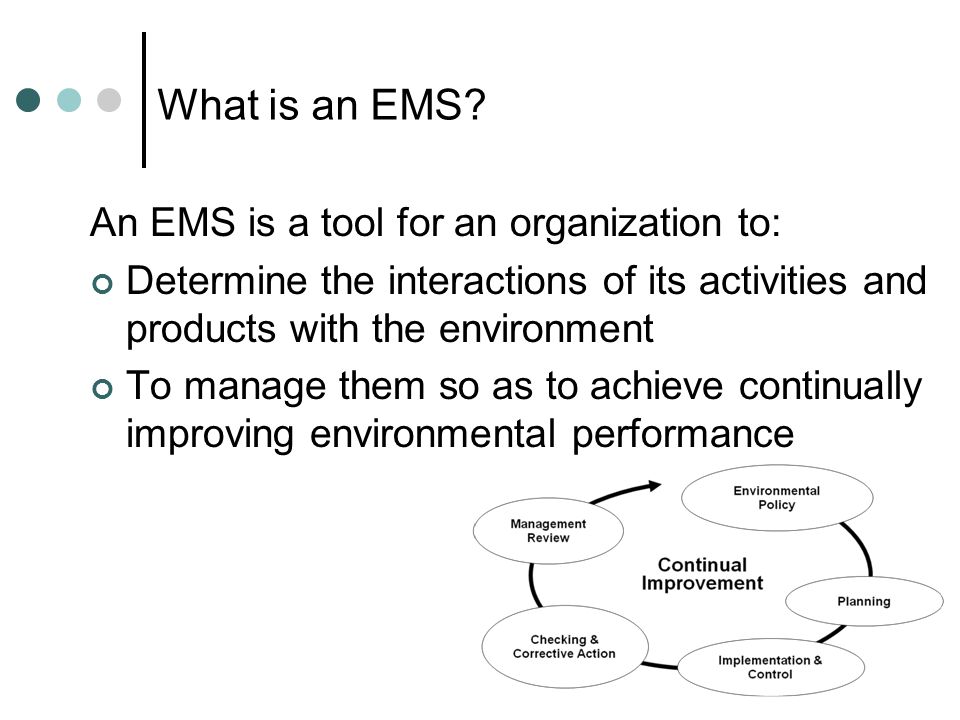 What is an EMS.