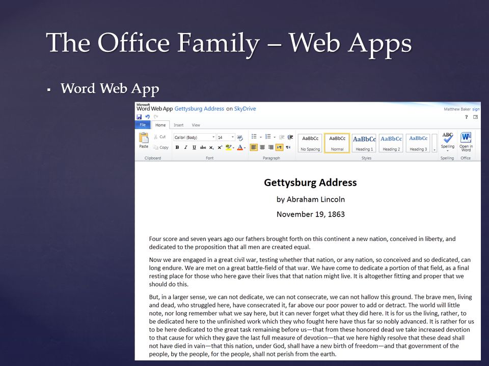  Word Web App The Office Family – Web Apps