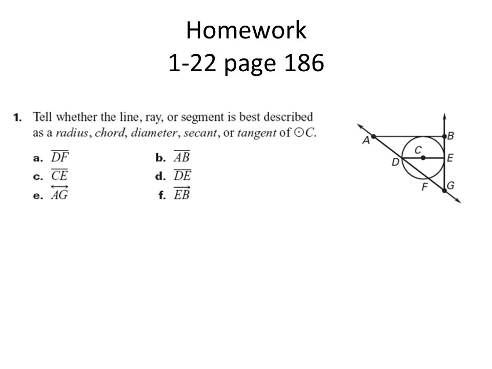 Homework 1-22 page 186