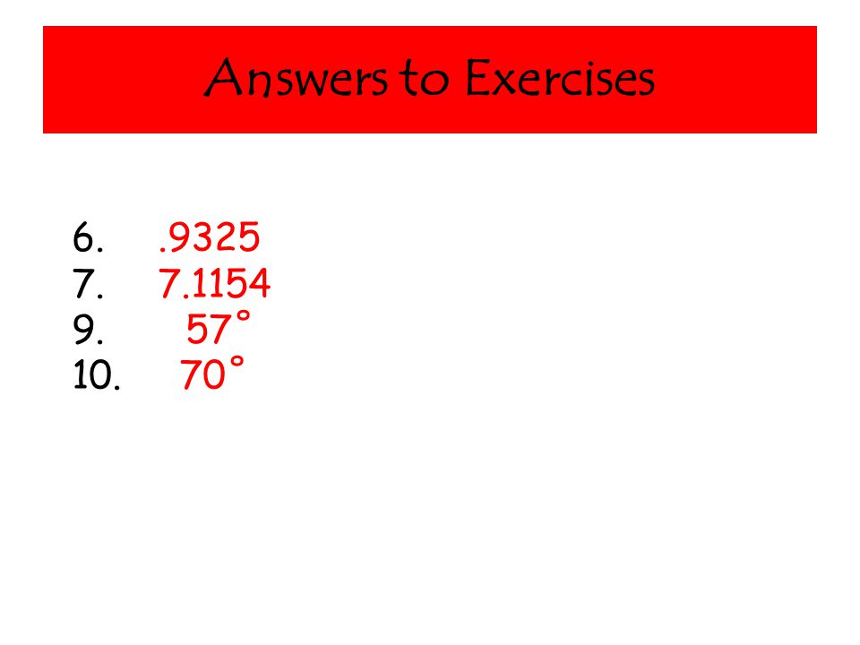 Answers to Exercises ˚ ˚