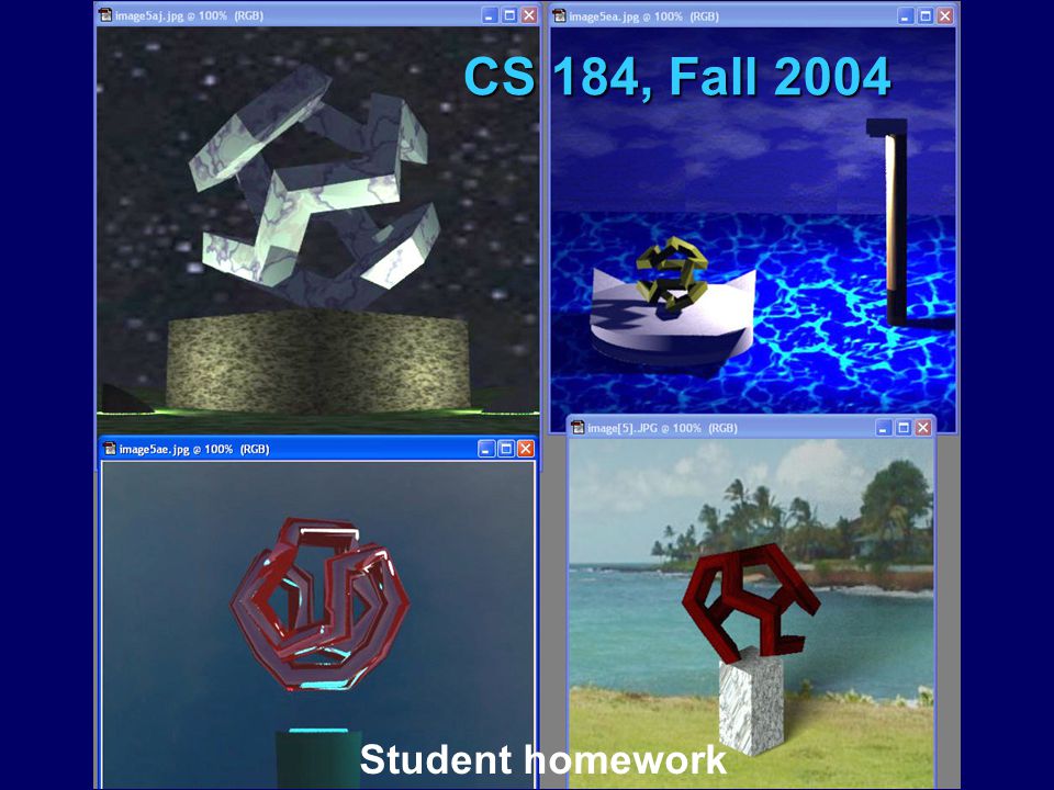 CS 184, Fall 2004 Student homework