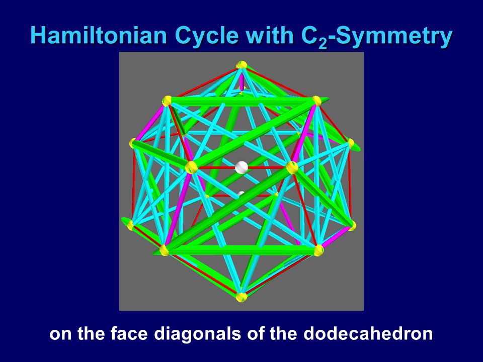 Hamiltonian Cycle with C 2 -Symmetry on the face diagonals of the dodecahedron