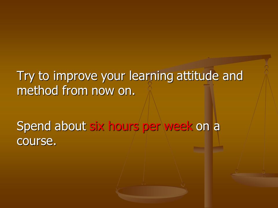 Try to improve your learning attitude and method from now on.