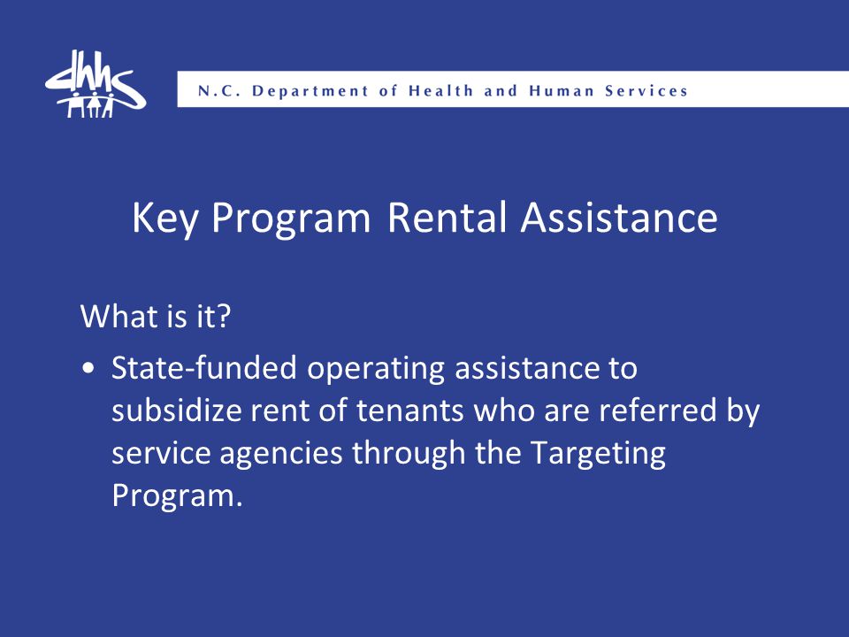 Key Program Rental Assistance What is it.