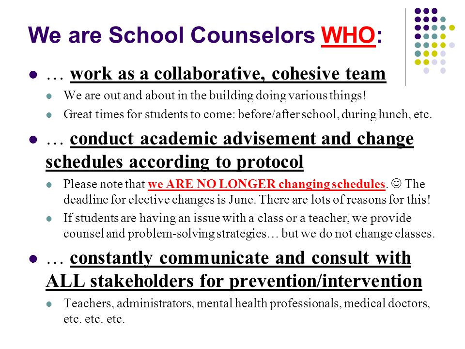 The School Counselor Carl Sandburg Middle School Panthers Ms ...