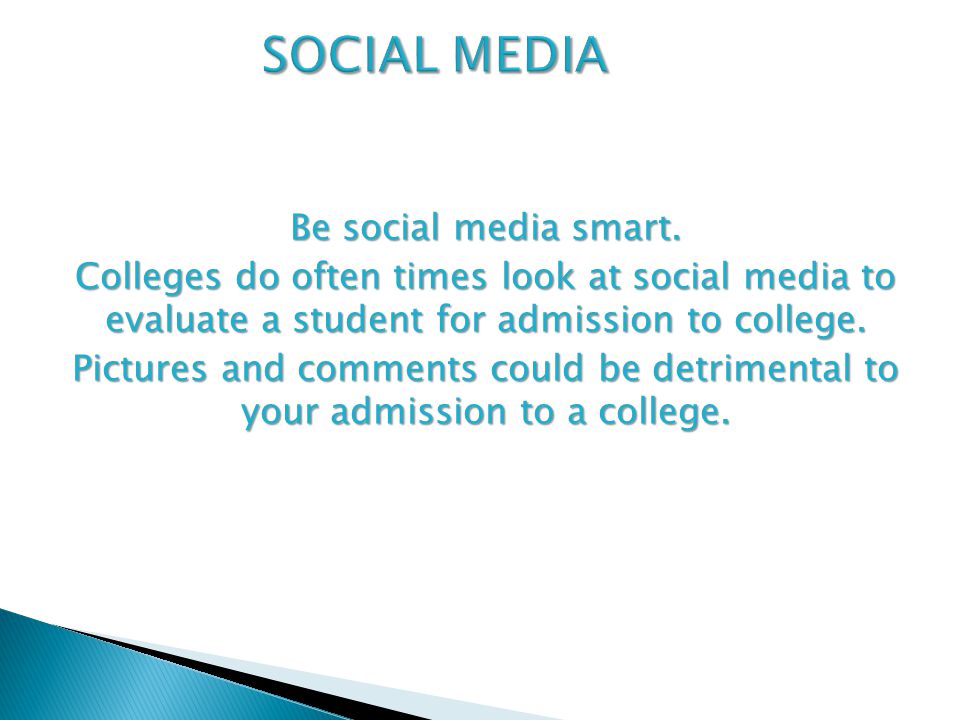 Be social media smart.