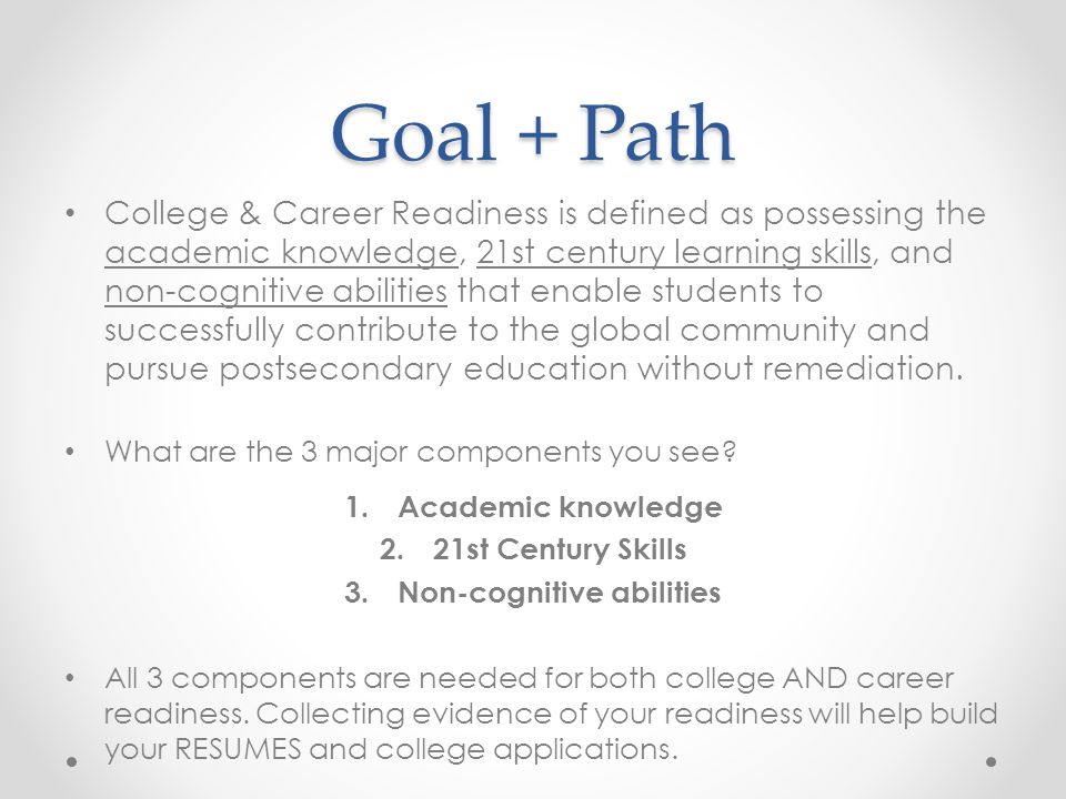 11 th grade icap goal setting career planning overview 1 review career goals definition
