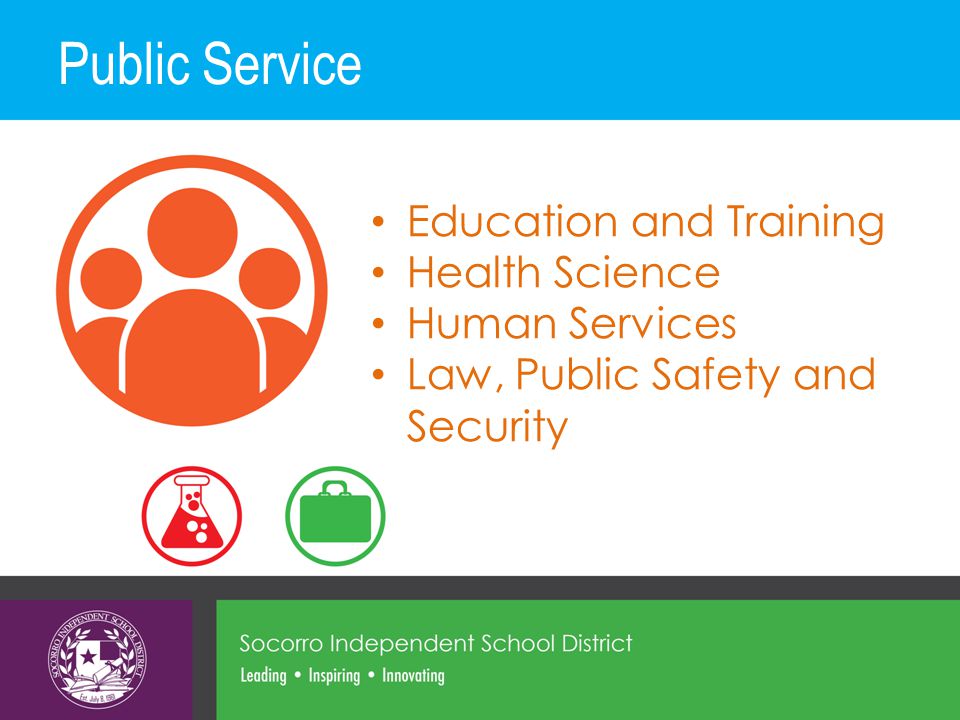 Public Service Education and Training Health Science Human Services Law, Public Safety and Security