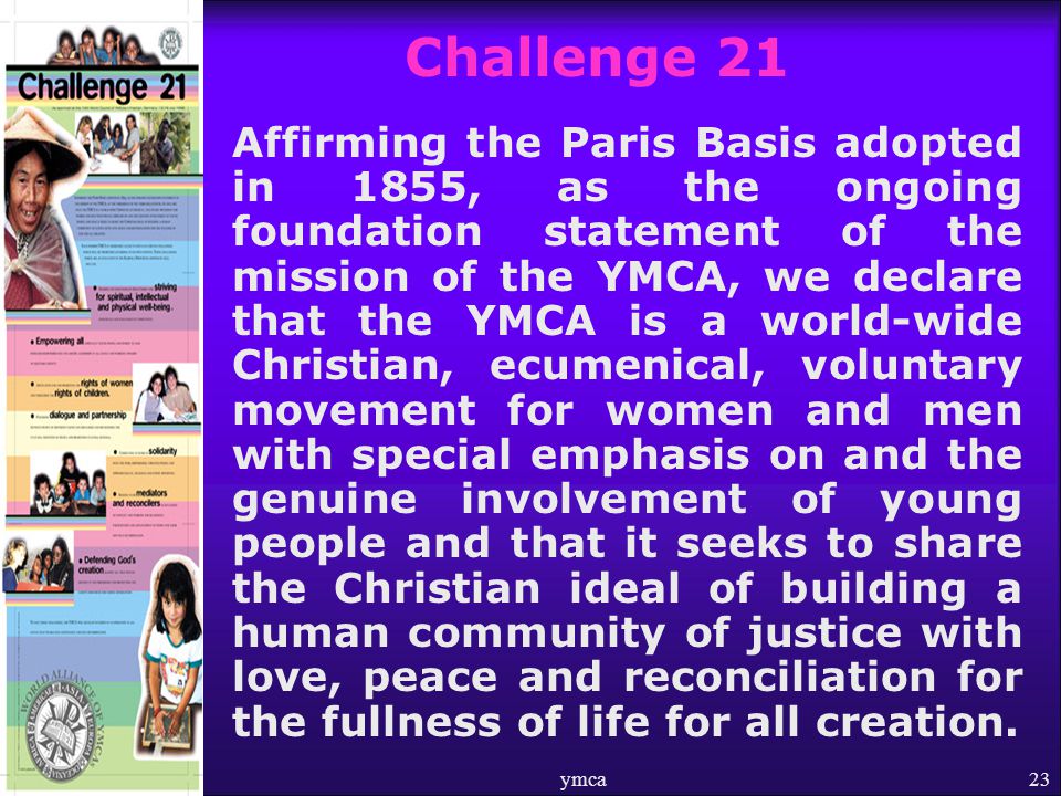 YMCA ~ Basic Historical Perspective HERITAGE & MISSION Yuan Robles Program  Assistant for Visual and Multi-Media Communications. - ppt download