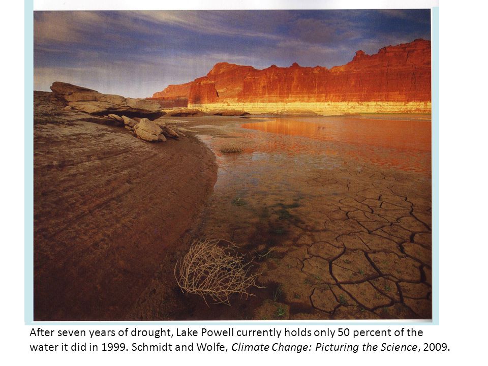 After seven years of drought, Lake Powell currently holds only 50 percent of the water it did in 1999.