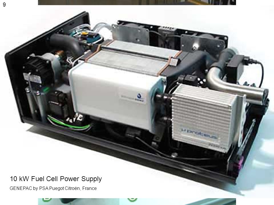 PEM Fuel Cell Stack 10 kW Fuel Cell Power Supply GENEPAC by PSA Puegot Citroën, France 9
