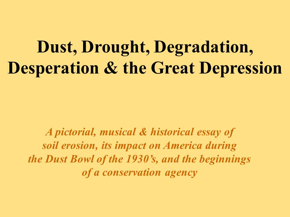 Sample Of Synthesis Essay Dust Examples Of Thesis Essays also Buy Essay Papers Dust Drought Degradation Desperation The Great Depression A How To Write An Essay Thesis