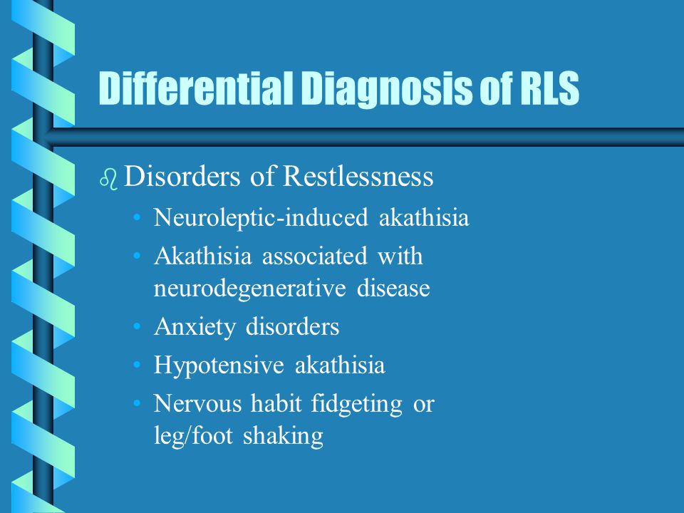 The Pharmacists' Role in Treating Restless Leg Syndrome Geneva Clark  Briggs, Pharm.D., BCPS. - ppt download