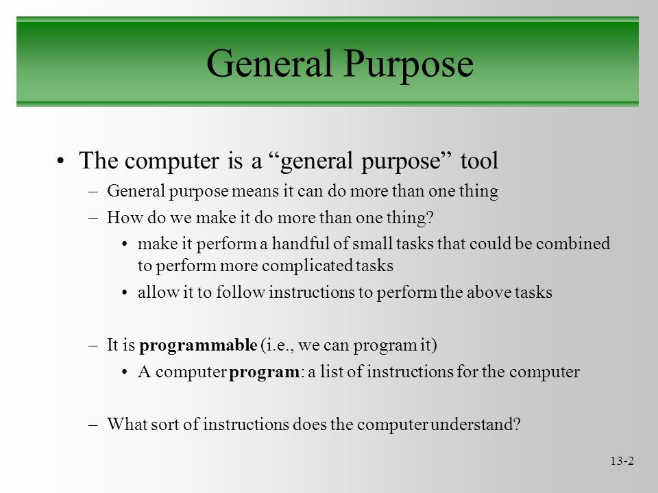 General Purpose