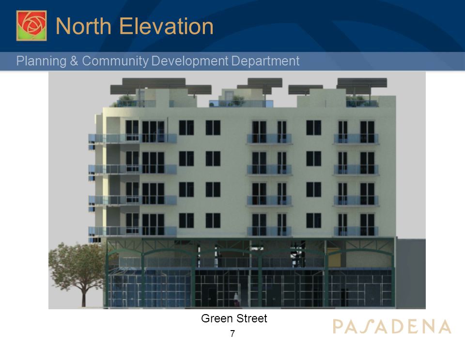 Planning & Community Development Department North Elevation 7 Green Street