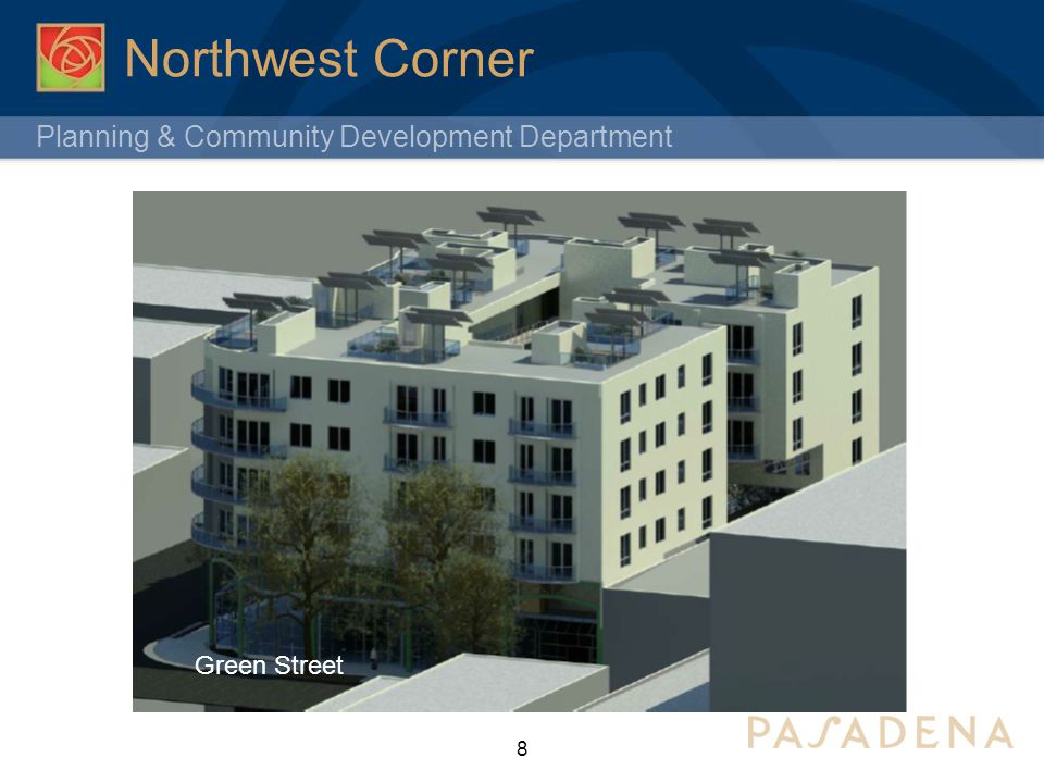 Planning & Community Development Department Northwest Corner 8 Green Street
