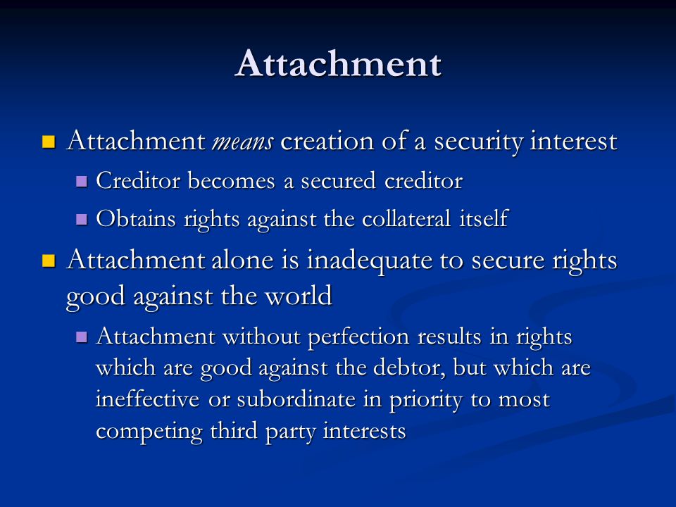 attachment of property meaning