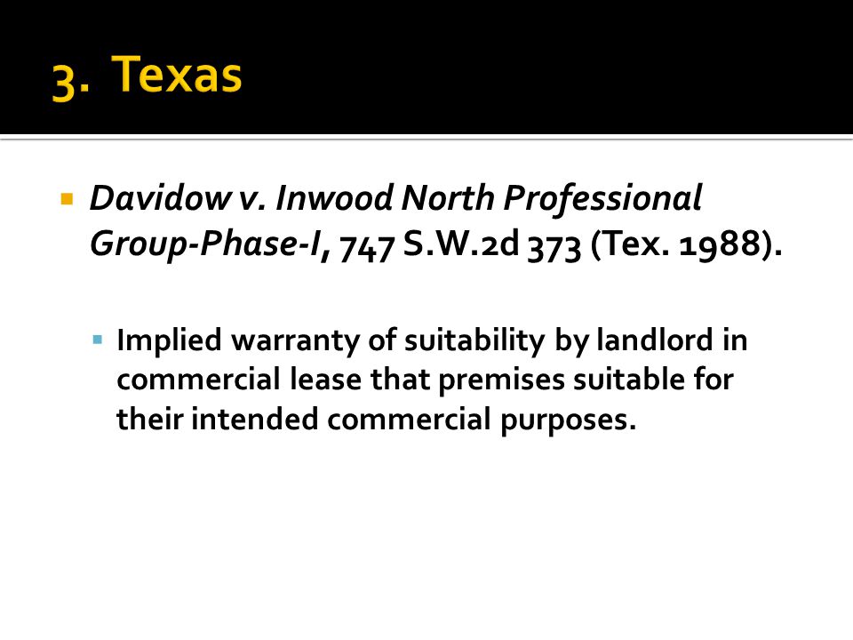  Davidow v. Inwood North Professional Group-Phase-I, 747 S.W.2d 373 (Tex.