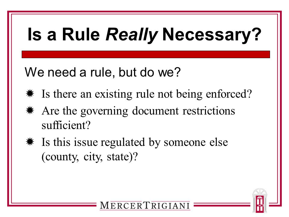Rule Making and Enforcement Getting It Right This course is approved by the National Board of Rule Making and Enforcement Getting It Right This course is approved by the National Board of