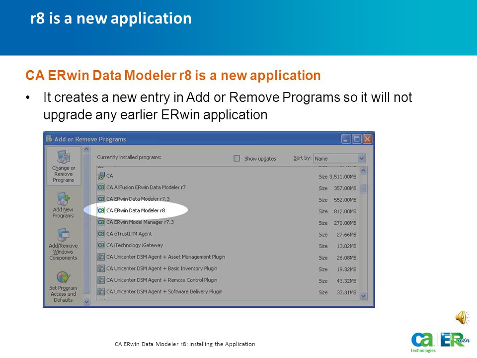 CA ERwin r8 installing the application things you should know before  installing your CA ERwin r8 Data modeling application. - ppt download