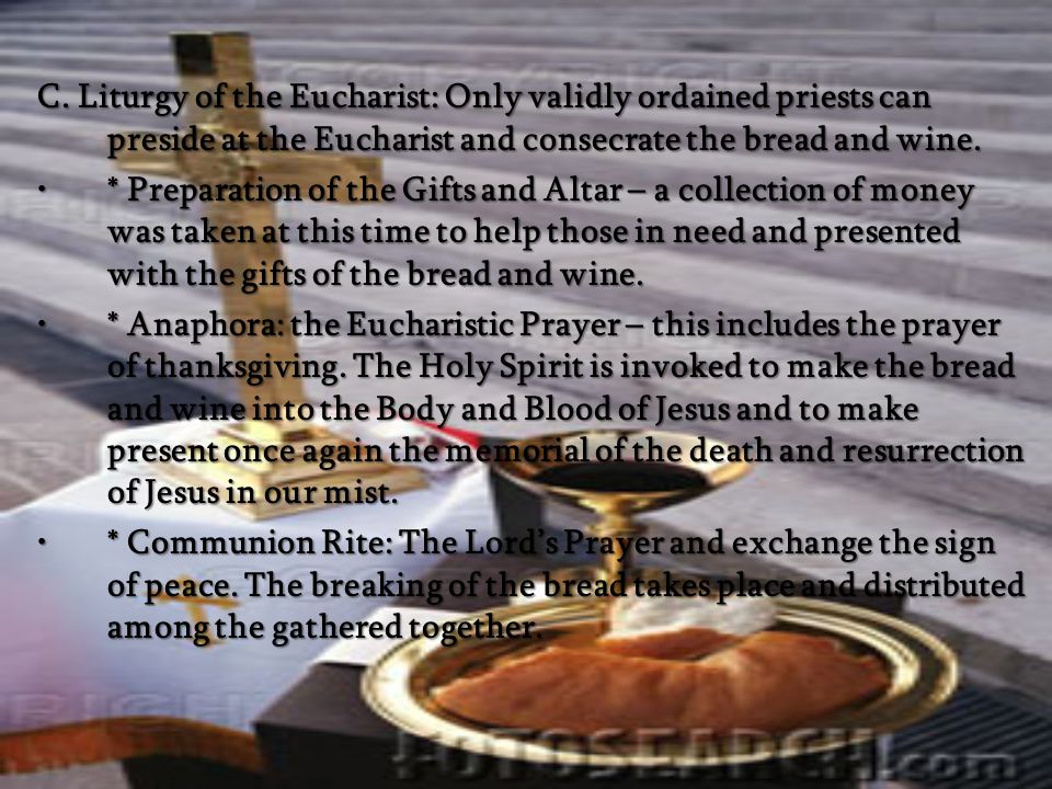 The Rite of the Eucharist: The Liturgical Celebration of the EucharistThe Rite of the Eucharist: The Liturgical Celebration of the Eucharist A.Introductory Rites: gathering and preparing the community to listen to God’s Word and celebrate the Eucharist properly.