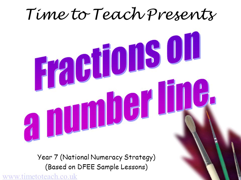 Time to Teach Presents Year 7 (National Numeracy Strategy) (Based on DFEE Sample Lessons)