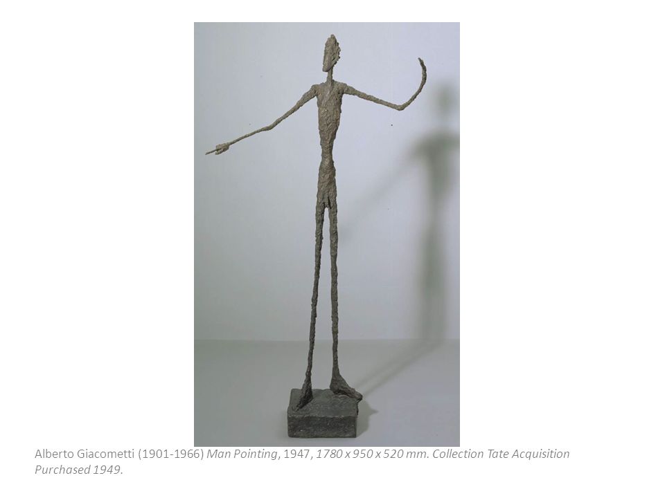 Alberto Giacometti (1901 ‑ 1966) Man Pointing, 1947, 1780 x 950 x 520 mm.