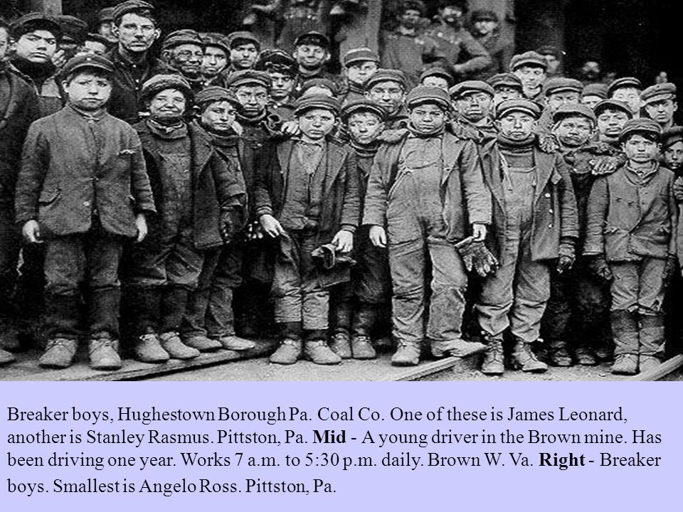 Breaker boys, Hughestown Borough Pa. Coal Co.