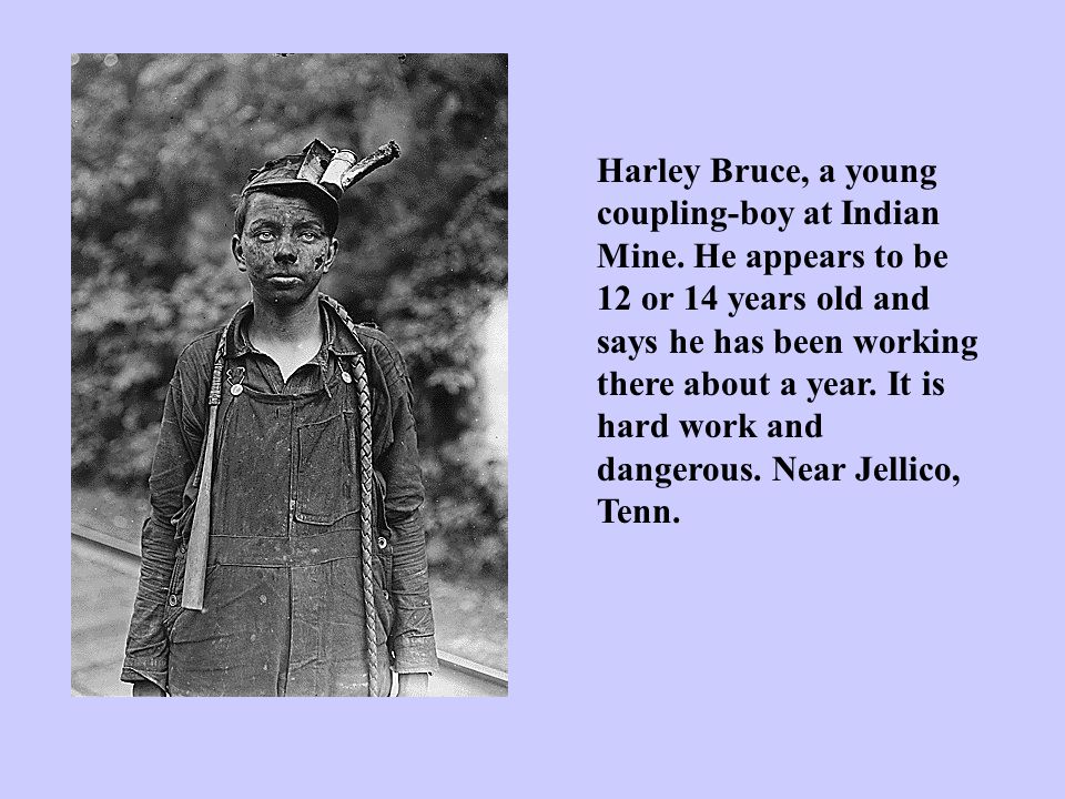Harley Bruce, a young coupling-boy at Indian Mine.