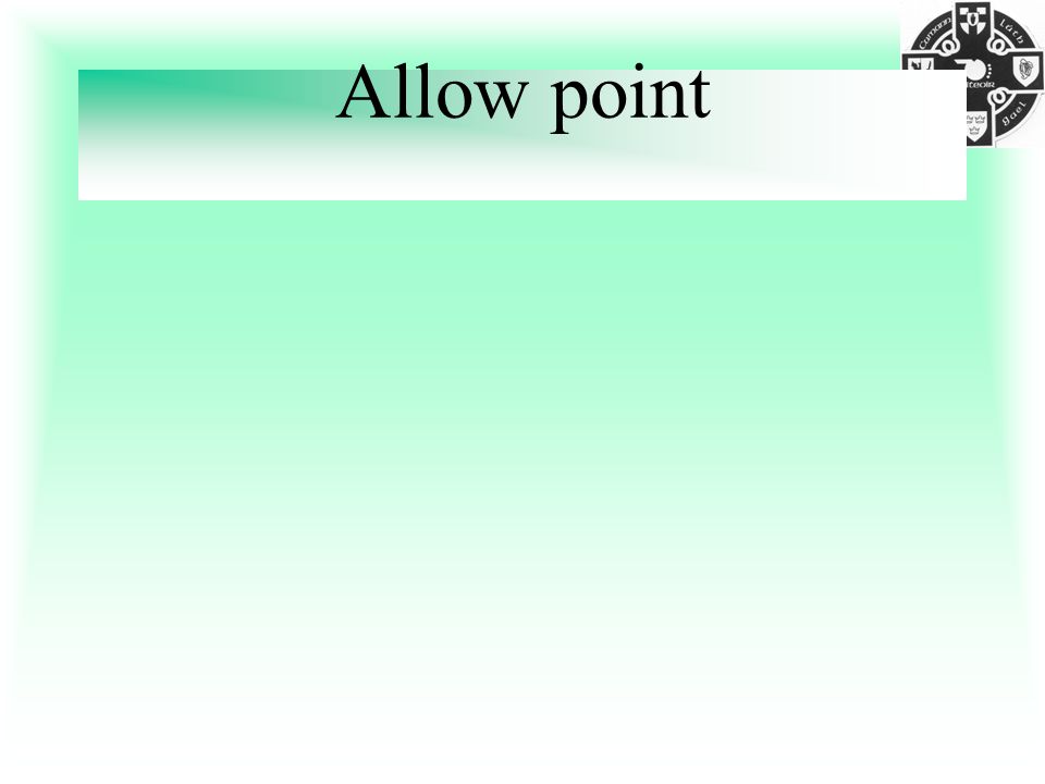 Allow point