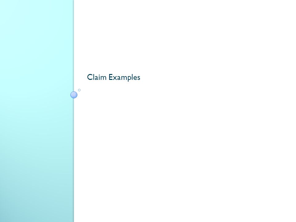 Claim Examples