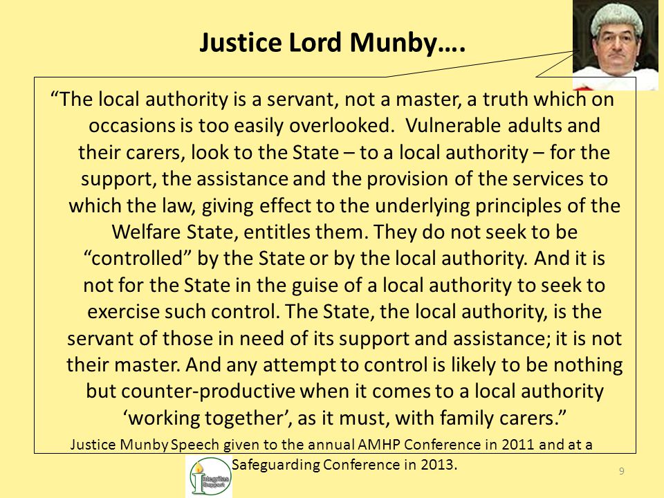 9 Justice Lord Munby….