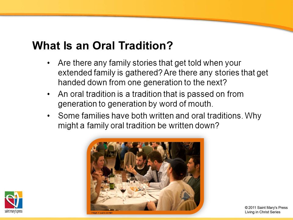What Is an Oral Tradition.