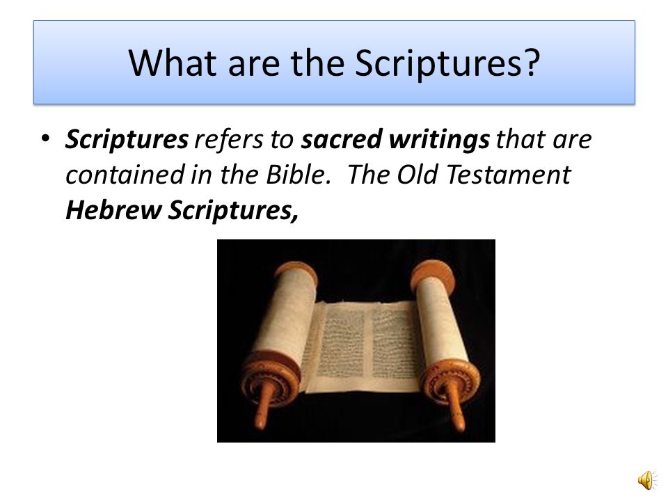 Chapter 3 – Bible Background. What is the Bible.