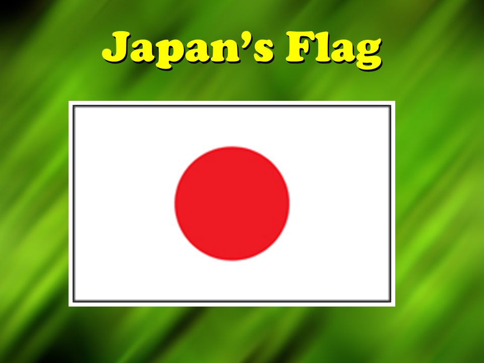 Japan’s Flag