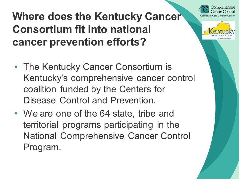 Where does the Kentucky Cancer Consortium fit into national cancer prevention efforts.