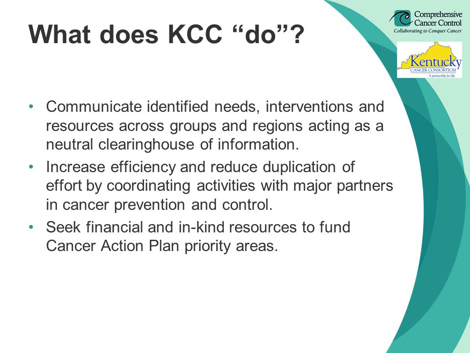 What does KCC do .