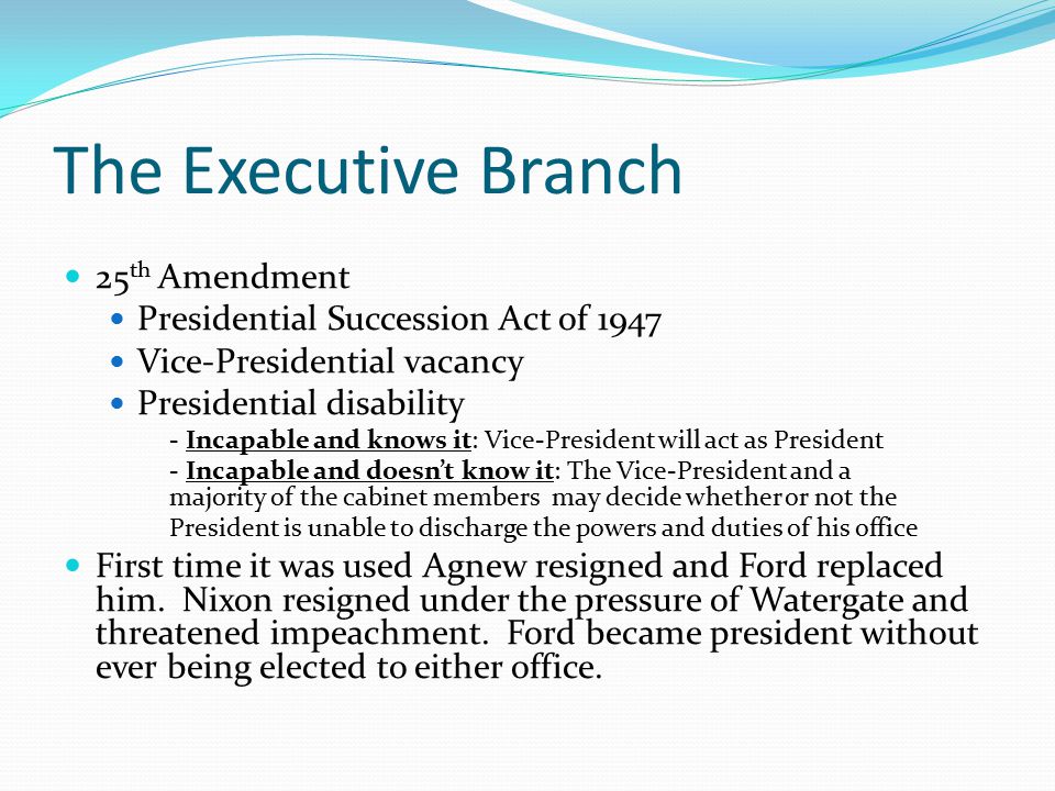 Ford succession to presidency #3