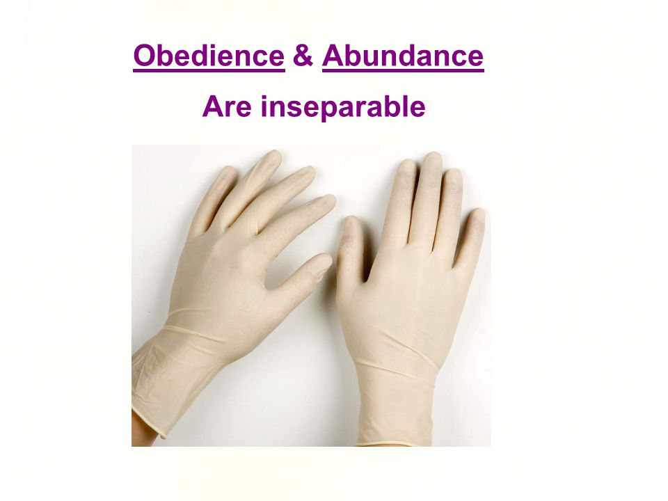 Obedience & Abundance Are inseparable