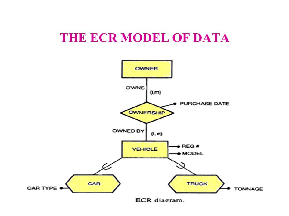 THE ECR MODEL OF DATA