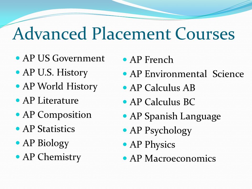 Advanced Placement Courses AP US Government AP U.S.