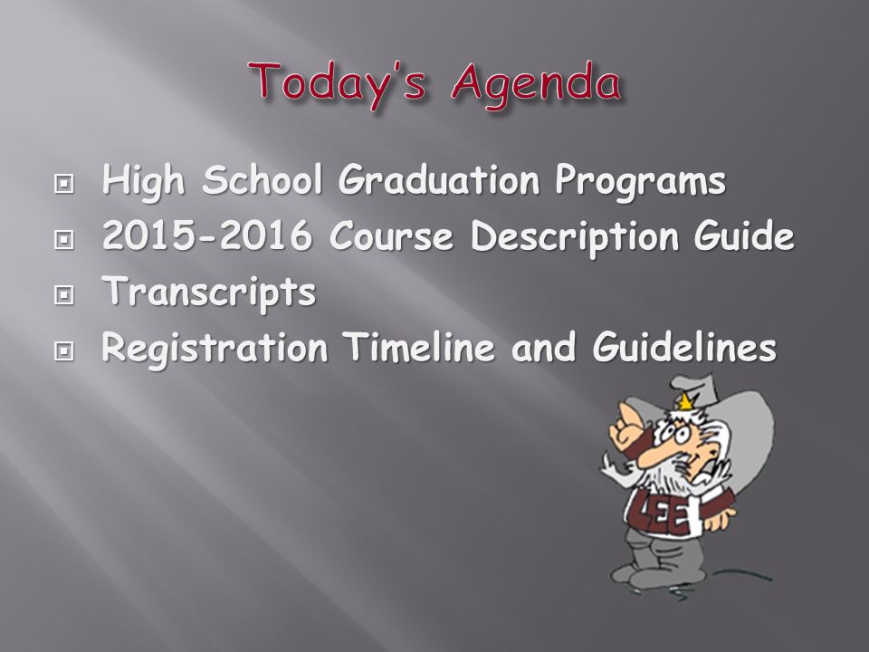  High School Graduation Programs  Course Description Guide  Transcripts  Registration Timeline and Guidelines