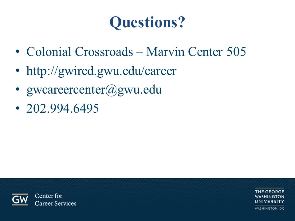 Colonial Crossroads – Marvin Center Questions